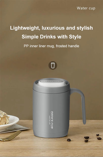 1 Grey Creative Portable Drinking Cup  Large Capacity  For Kitchen on the road