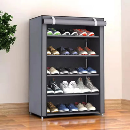 Shoe Rack Organizer Dustproof Shoe Cabinet Multilayer Minimalist Nonwoven Home Furniture Space-saving Cabinets Shoe Shelf