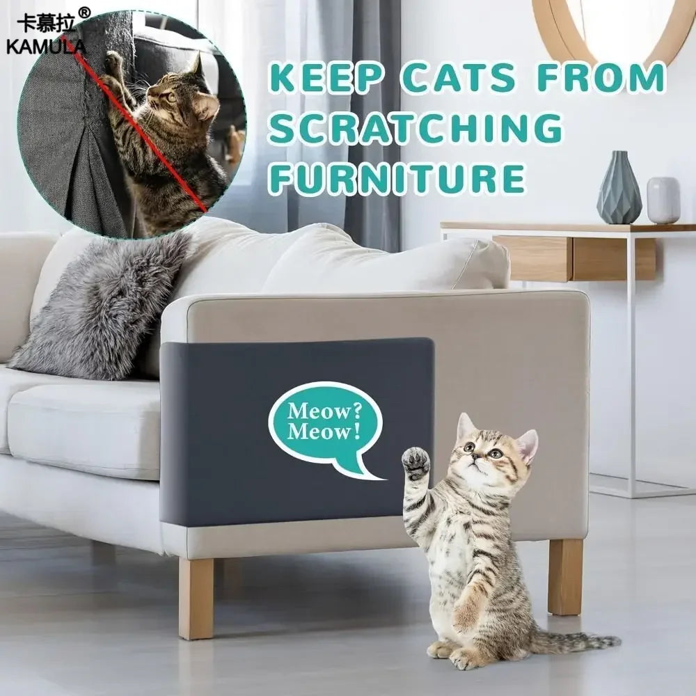 Cat Scratching Mat Self-Adhesive Trimmable Carpet Cat Scratching Post Carpet for Anti-scratching Sofa Furniture Protection