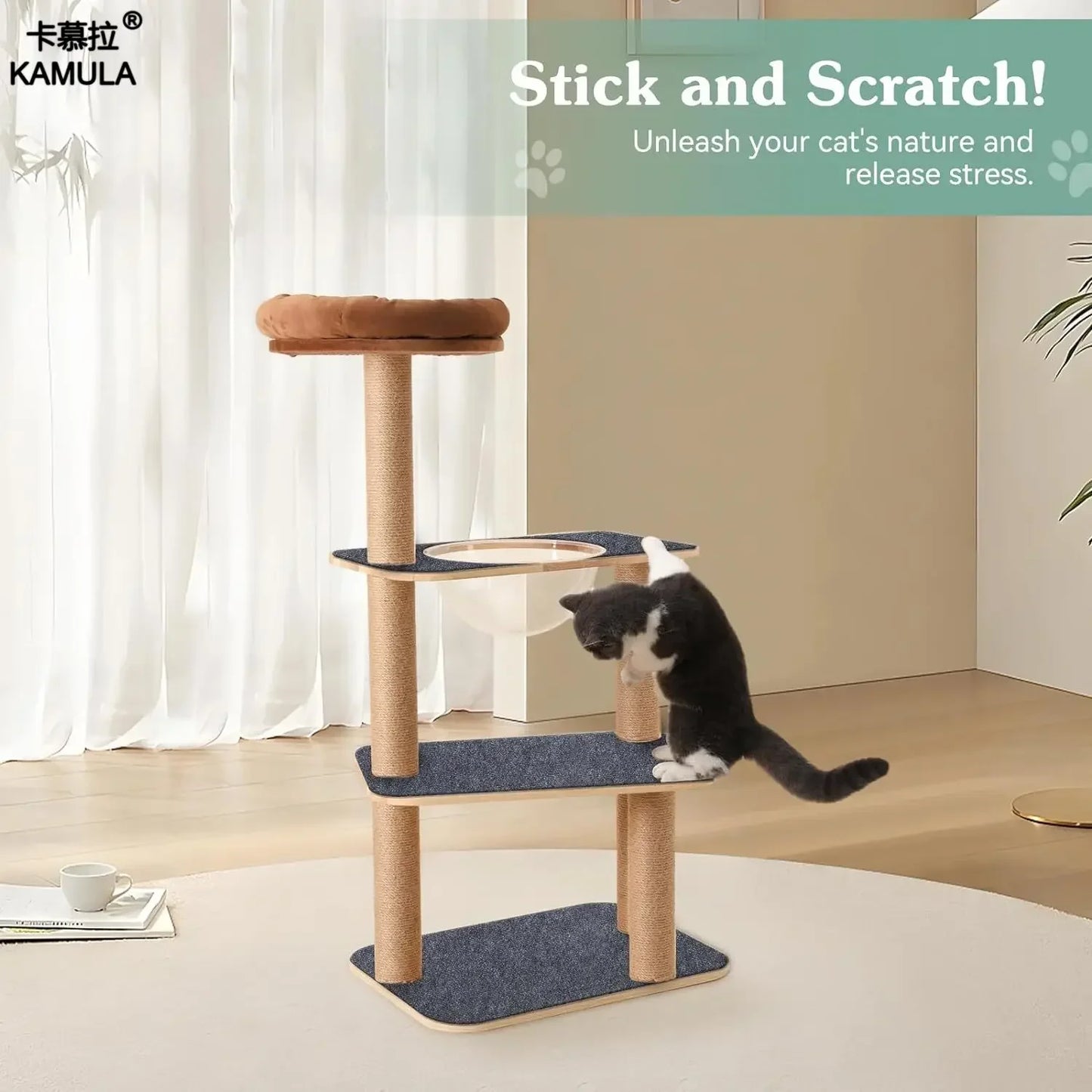 Cat Scratching Mat Self-Adhesive Trimmable Carpet Cat Scratching Post Carpet for Anti-scratching Sofa Furniture Protection