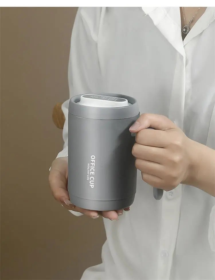 1 Grey Creative Portable Drinking Cup  Large Capacity  For Kitchen on the road