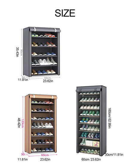 Shoe Rack Organizer Dustproof Shoe Cabinet Multilayer Minimalist Nonwoven Home Furniture Space-saving Cabinets Shoe Shelf