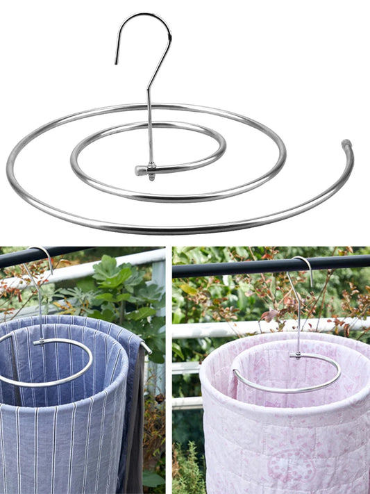 Scalable Circular Rotating Spiral Hanger Multifunctional Hanger Quilting Cover For Drying Bed Sheets